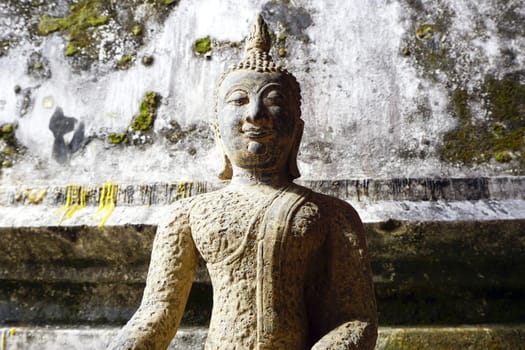 Buddha statue vintage horizontal, Thailand