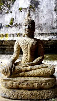 Buddha statue vintage vertical, Thailand