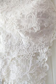 Wedding dress close up