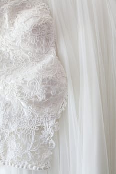 Wedding dress close up