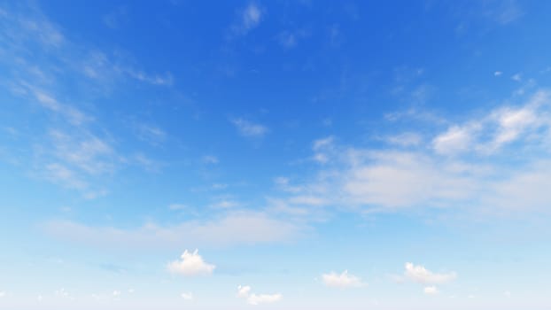 Cloudy blue sky abstract background, blue sky background with tiny clouds, 3d rendering

