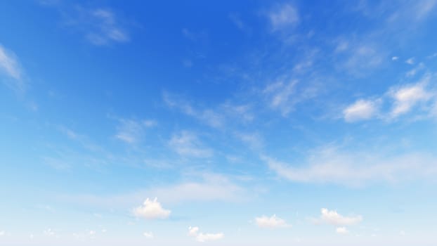 Cloudy blue sky abstract background, blue sky background with tiny clouds, 3d rendering

