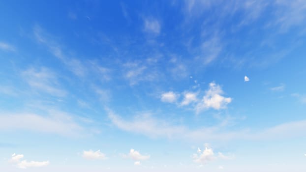 Cloudy blue sky abstract background, blue sky background with tiny clouds, 3d rendering

