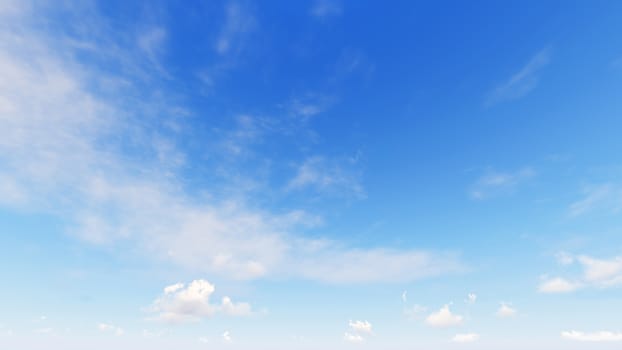 Cloudy blue sky abstract background, blue sky background with tiny clouds, 3d rendering

