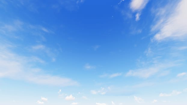 Cloudy blue sky abstract background, blue sky background with tiny clouds, 3d rendering

