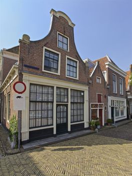 Row of buildings in Alkmaar, Netherlands, Holland