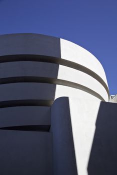 NEW YORK - FEBRUARY 2:
The famous Solomon R. Guggenheim Museum of modern and contemporary art. On February 2, 2016 in New York City, USA




