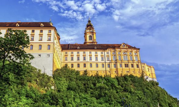 Side of the famous Benedictine abbey, Melk, Austria