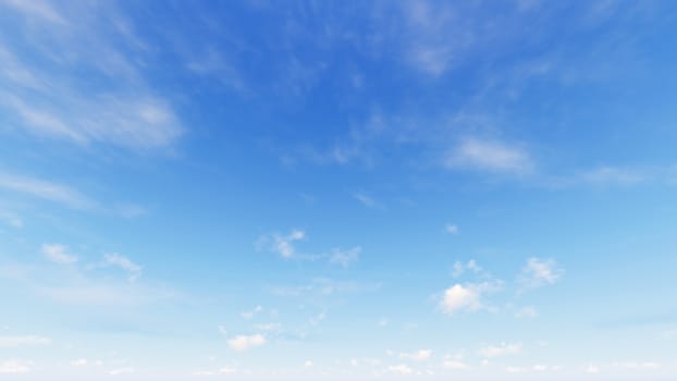 Cloudy blue sky abstract background, blue sky background with tiny clouds, 3d rendering

