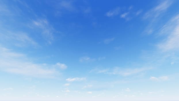 Cloudy blue sky abstract background, blue sky background with tiny clouds, 3d rendering

