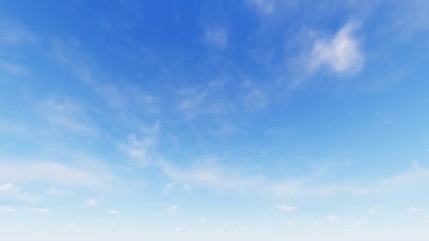 Cloudy blue sky abstract background, blue sky background with tiny clouds, 3d rendering

