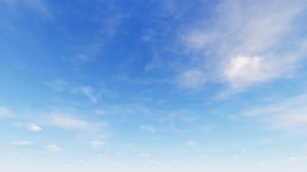 Cloudy blue sky abstract background, blue sky background with tiny clouds, 3d rendering

