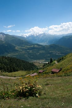 Nature and travel in Georgia svaneti region mountain
