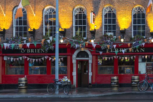 O'Briens public house 'The Ferryman' in the Dockland area of the city of Dublin in the Republic of Ireland.