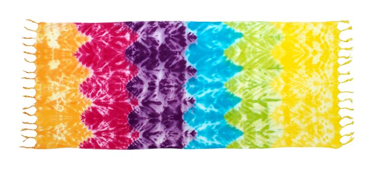 Blur fabric Tie dye bright colors texture background.