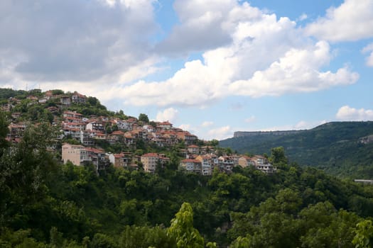 The old town Veliko Tarnovo from bird's-eye view. Bulgaria