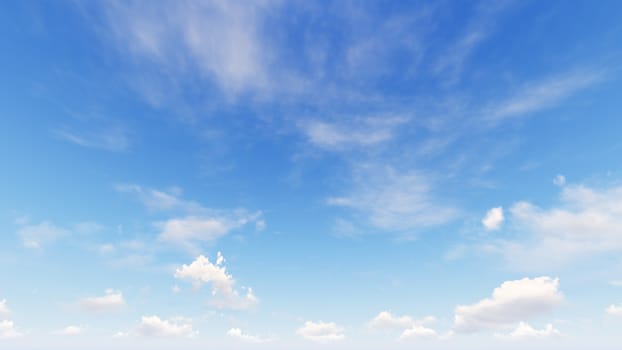 Cloudy blue sky abstract background, blue sky background with tiny clouds, 3d rendering

