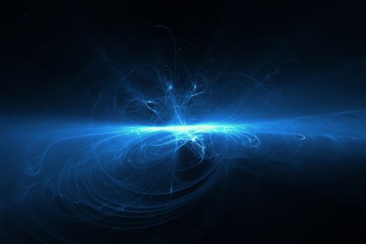 blue glow energy wave. lighting effect abstract background.