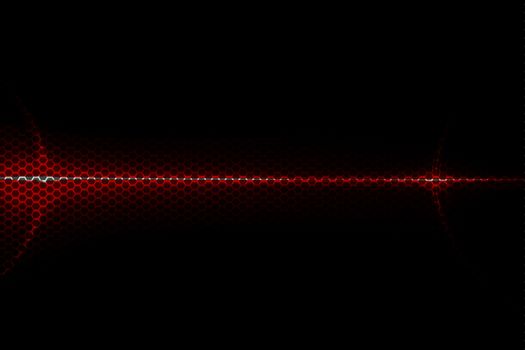 red metallic mesh and light energy digital background texture