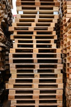 wood pallet stack