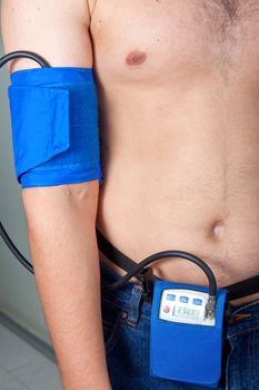 Holter Monitor on a male patient