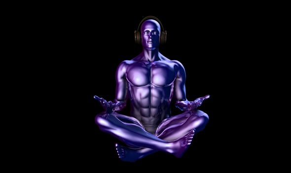 Music is Life and Religion with Man Wearing Headphones