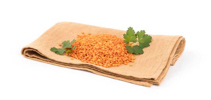 Lentils Isolated on White Background