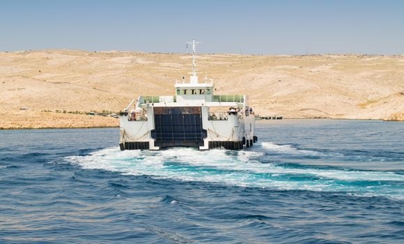 Typical ferry that connects the mainland to the many islands in Croatia.