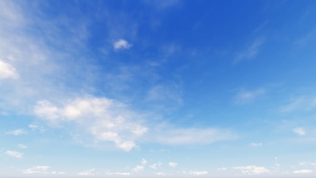 Cloudy blue sky abstract background, blue sky background with tiny clouds, 3d rendering

