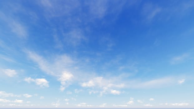 Cloudy blue sky abstract background, blue sky background with tiny clouds, 3d rendering

