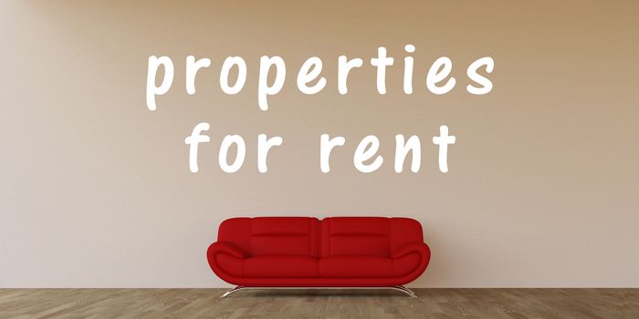 Properties For Rent Concept with Home Interior Art