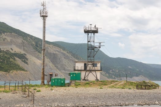 Big Utrish, Russia - May 17, 2016: Utrish Utrish biological station on the island in the suburbs of Anapa