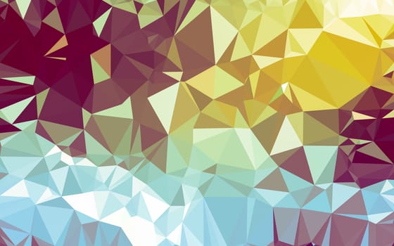 Abstract low poly background, geometry triangle, mosaic pastel color background