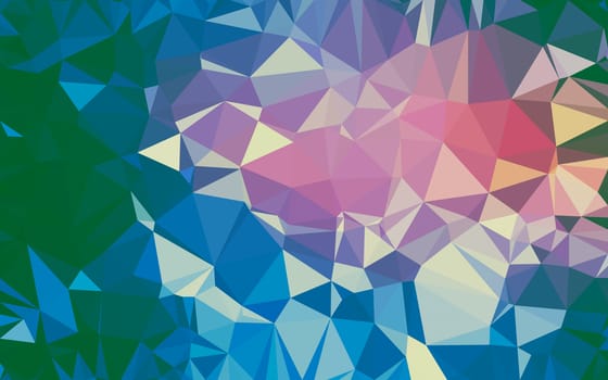 Abstract low poly background, geometry triangle, mosaic pastel color background