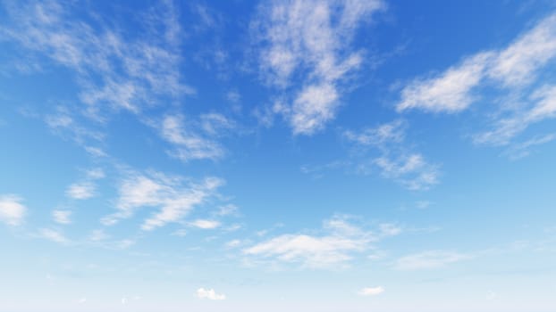 Cloudy blue sky abstract background, blue sky background with tiny clouds, 3d rendering

