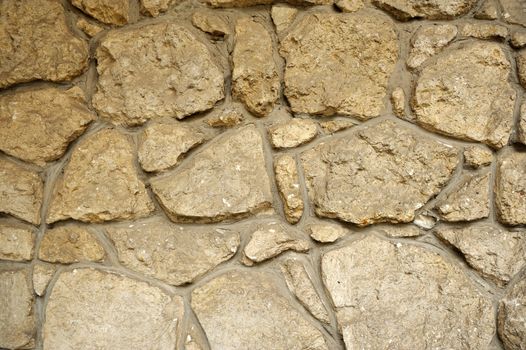 Close-up stone wall texture. Old castle wall