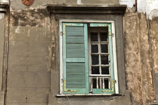 New Orleans, old window, Louisiana USA