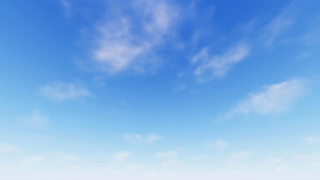 Cloudy blue sky abstract background, blue sky background with tiny clouds, 3d rendering

