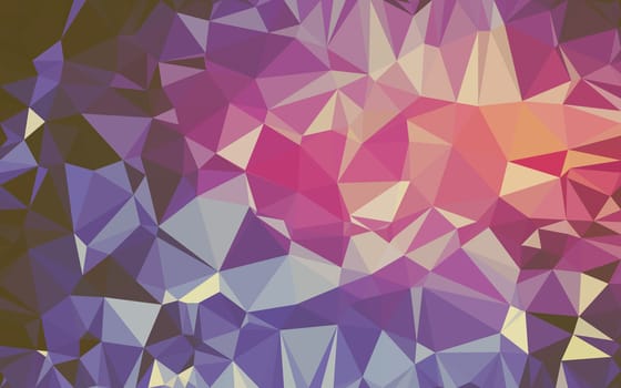 Abstract low poly background, geometry triangle, mosaic pastel color background