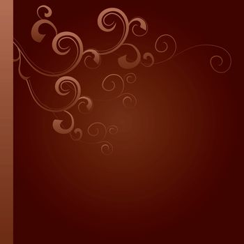 dark brown flourishes background