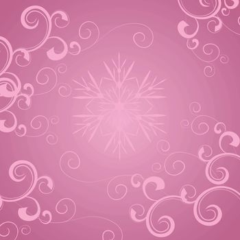 pink flourishes background vector