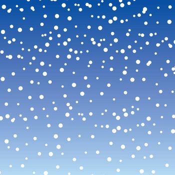 dropping snow blue background