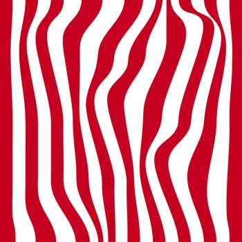 Striped abstract background. red and white zebra print. illustration.