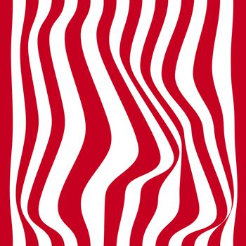 Striped abstract background. red and white zebra print. illustration.