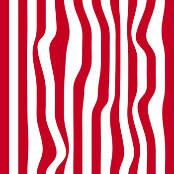 Striped abstract background. red and white zebra print. illustration.