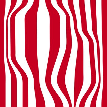 Striped abstract background. red and white zebra print. illustration.