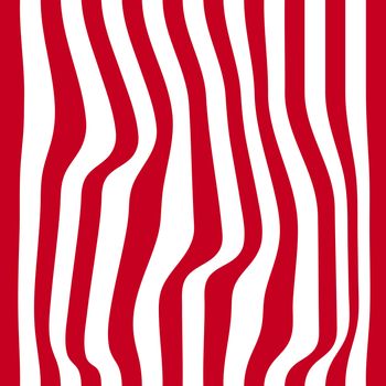 Striped abstract background. red and white zebra print. illustration.