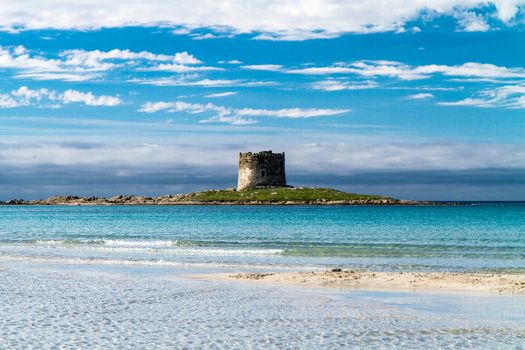 Pelosa Beach on Island of Sardinia, Italy.