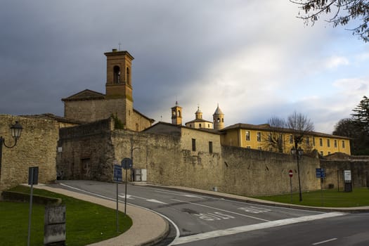 Entrance view of an Umbrian medieval town