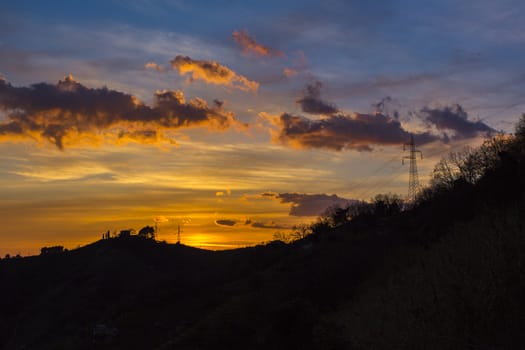 Clouds at sunset